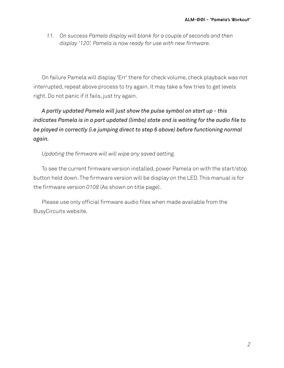 ALM ALM001 User Manual | Page 19 / 19