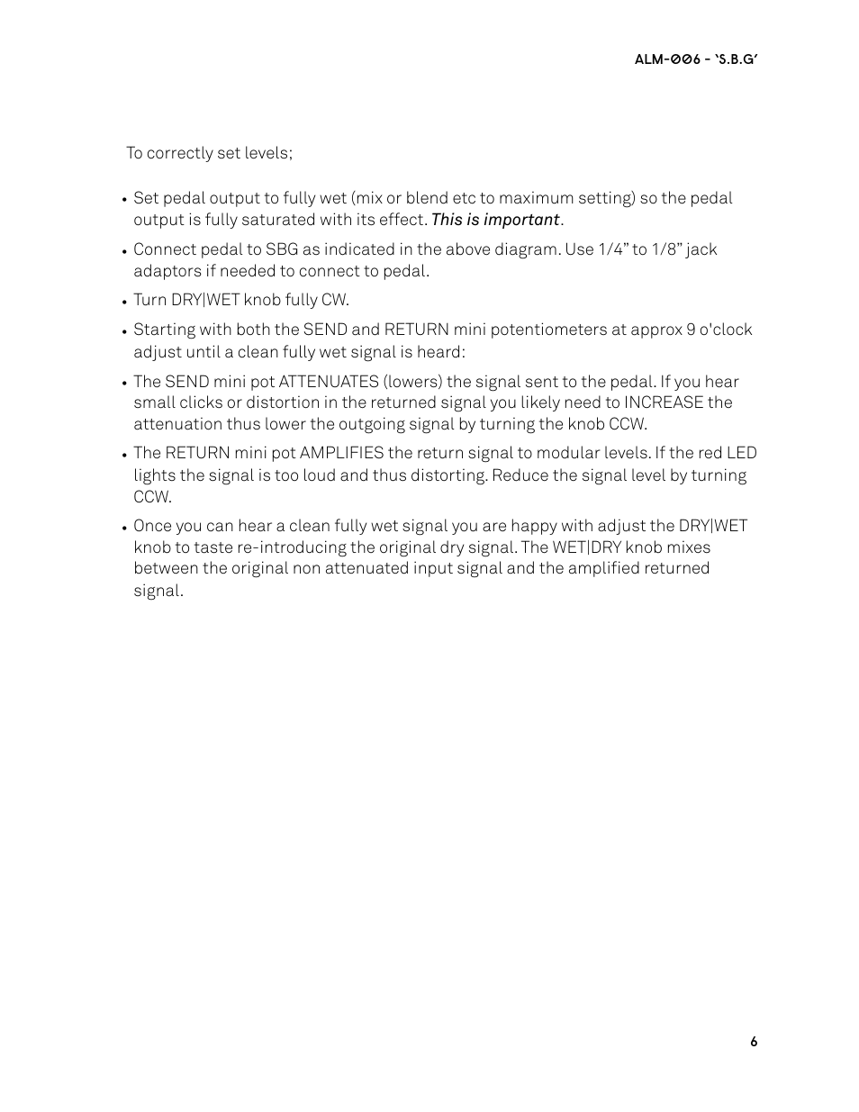 ALM ALM006 User Manual | Page 6 / 10