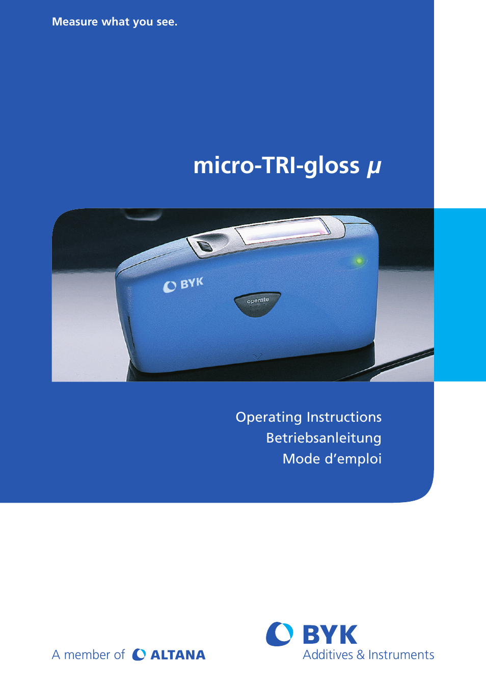 ALTANA Micro-TRI-Gloss μ User Manual | 174 pages