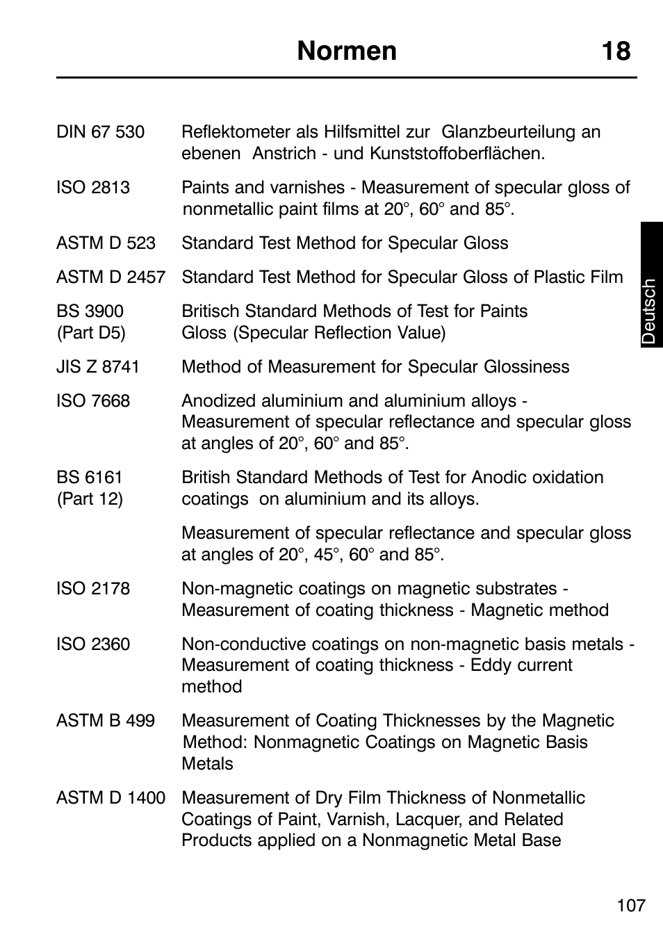 Normen 18 | ALTANA Micro-TRI-Gloss μ User Manual | Page 108 / 174
