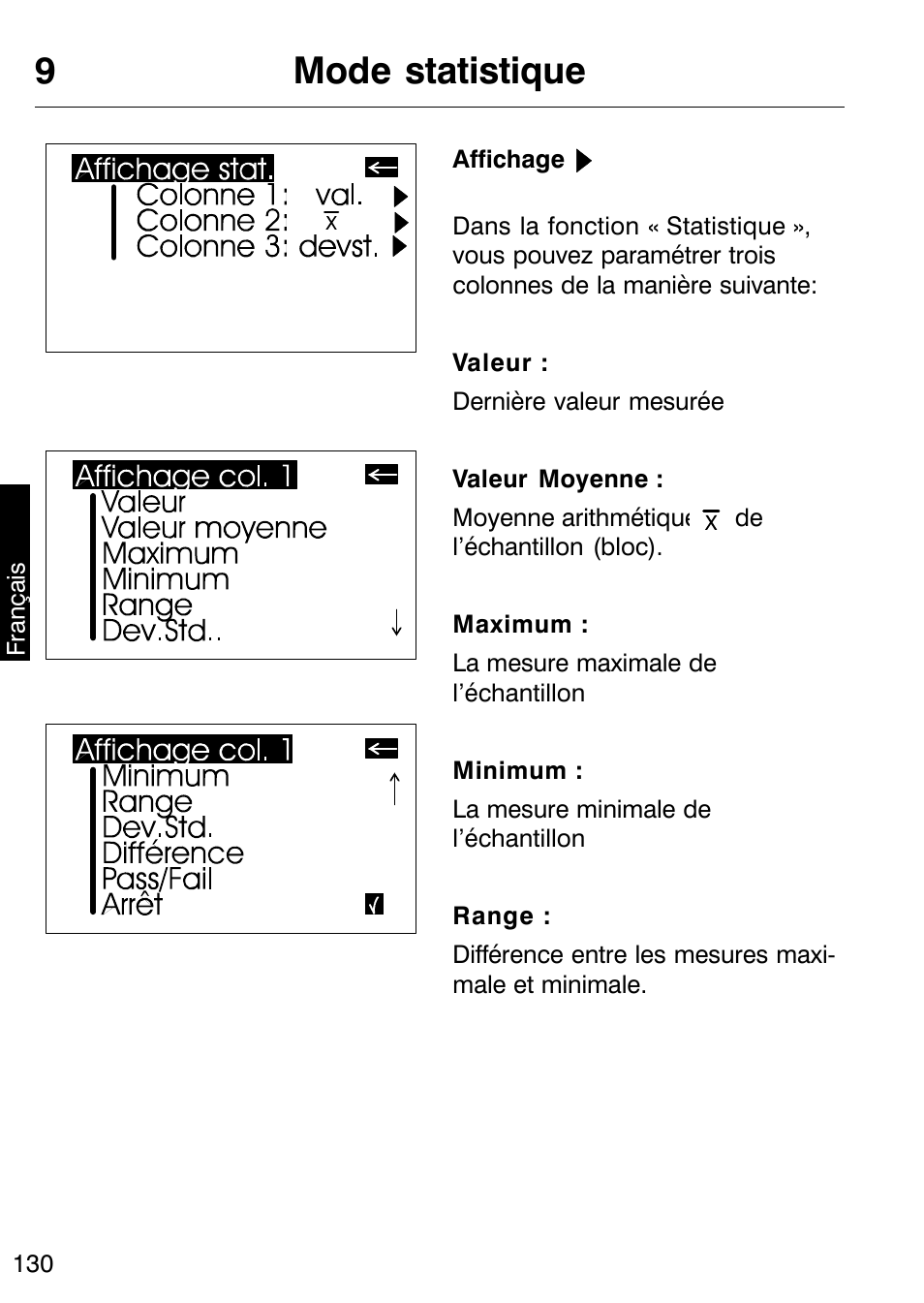 9mode statistique | ALTANA Micro-TRI-Gloss μ User Manual | Page 131 / 174