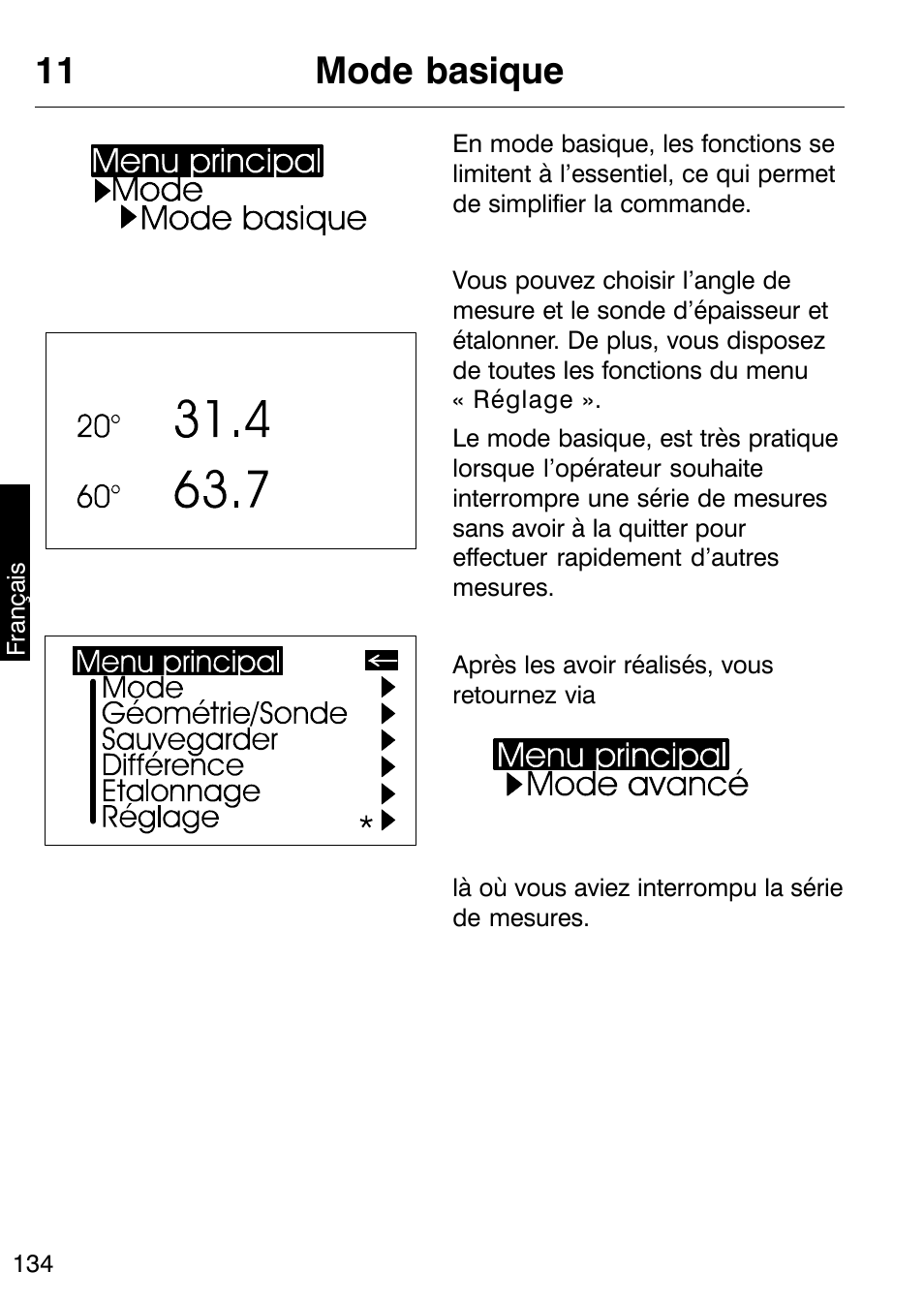 11 mode basique | ALTANA Micro-TRI-Gloss μ User Manual | Page 135 / 174