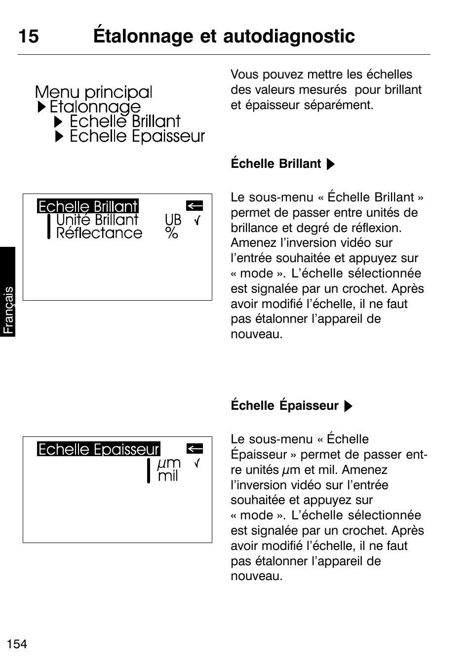 15 étalonnage et autodiagnostic | ALTANA Micro-TRI-Gloss μ User Manual | Page 155 / 174