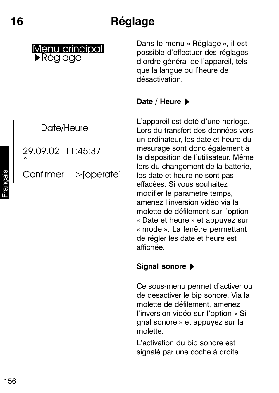 16 réglage | ALTANA Micro-TRI-Gloss μ User Manual | Page 157 / 174