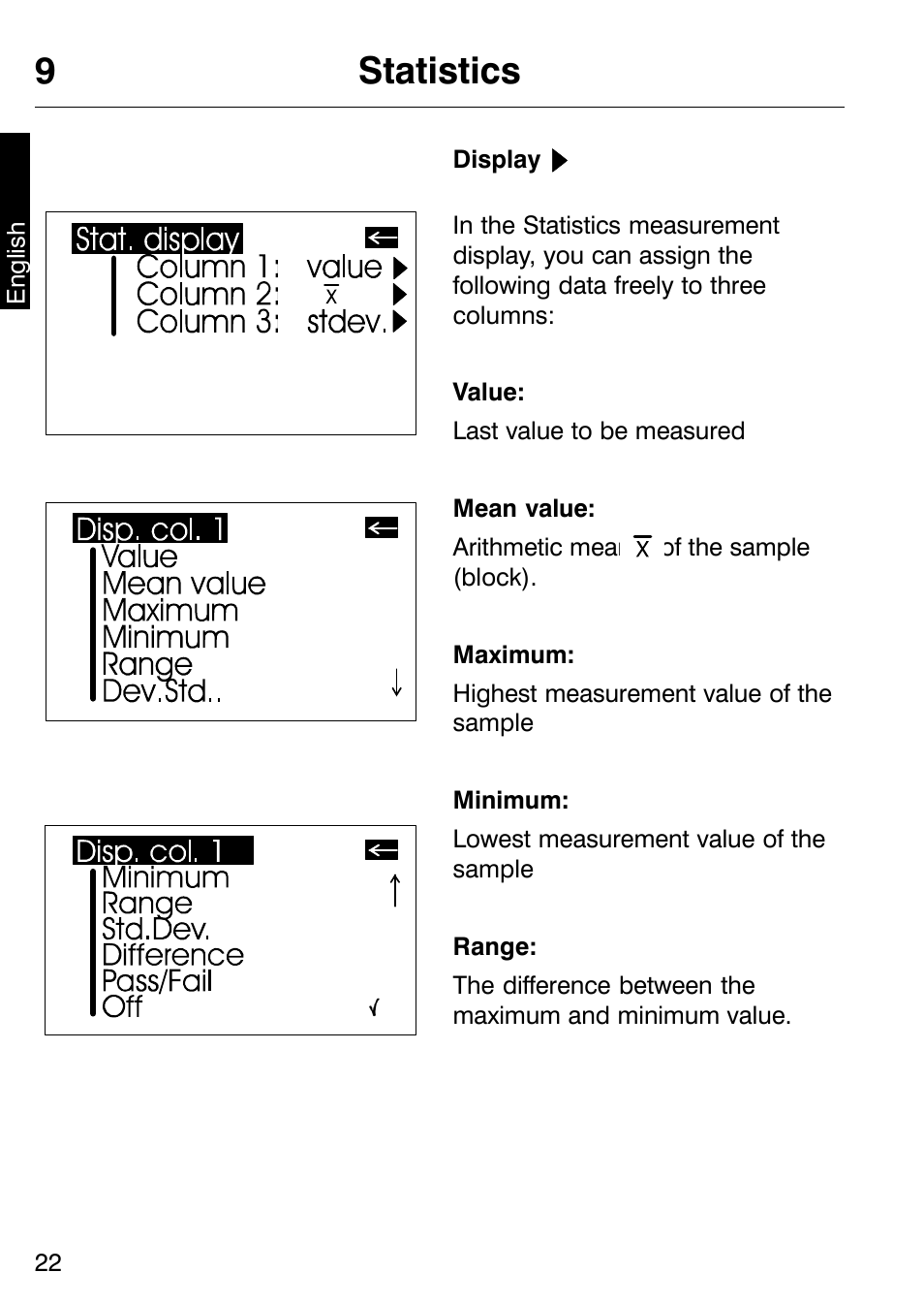 9statistics | ALTANA Micro-TRI-Gloss μ User Manual | Page 23 / 174