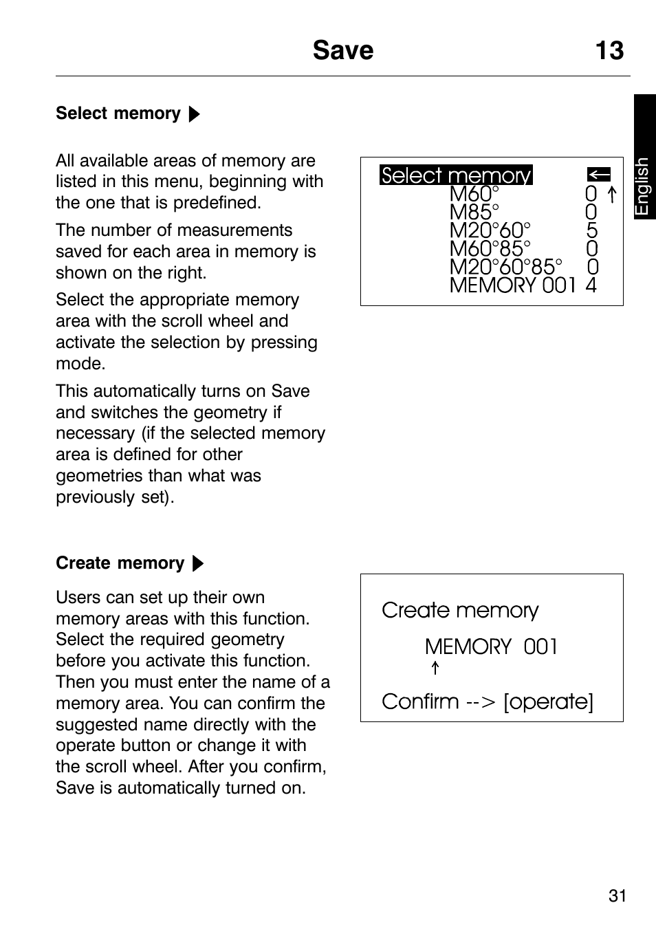 Save 13 | ALTANA Micro-TRI-Gloss μ User Manual | Page 32 / 174