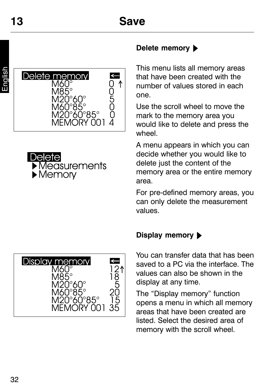 13 save | ALTANA Micro-TRI-Gloss μ User Manual | Page 33 / 174