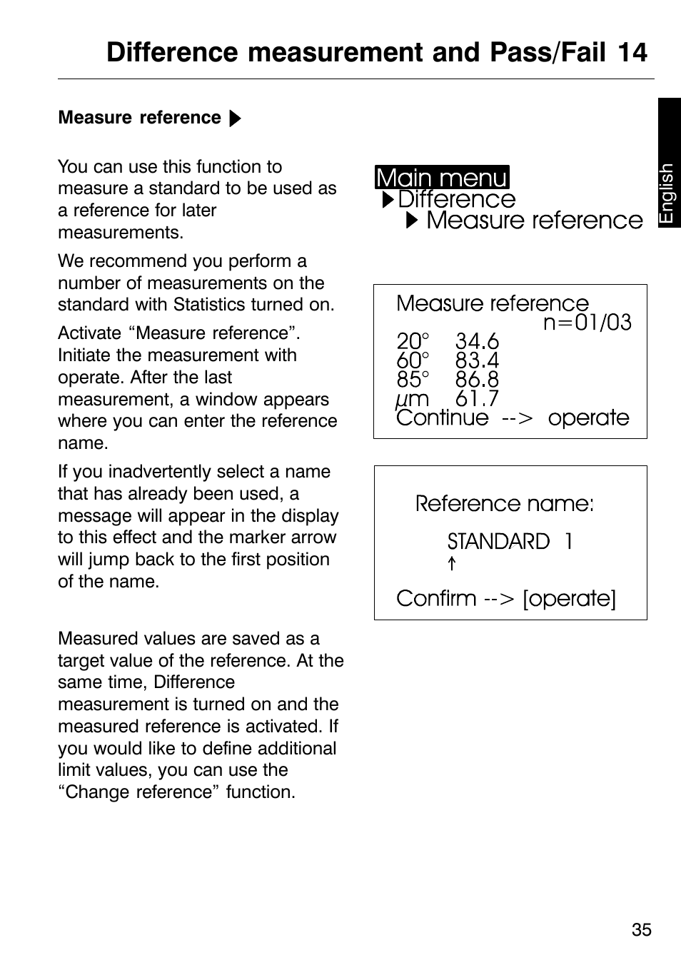 Difference measurement and pass/fail 14 | ALTANA Micro-TRI-Gloss μ User Manual | Page 36 / 174