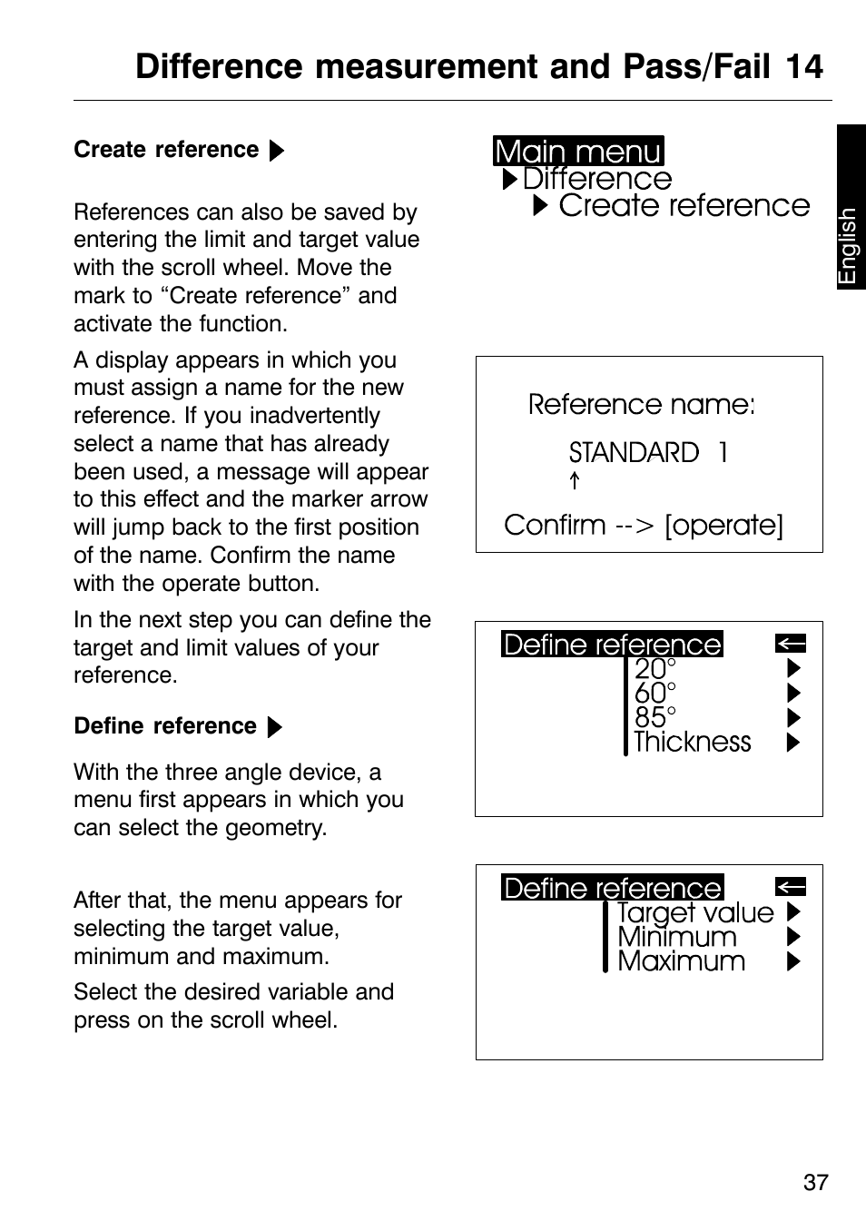 Difference measurement and pass/fail 14 | ALTANA Micro-TRI-Gloss μ User Manual | Page 38 / 174