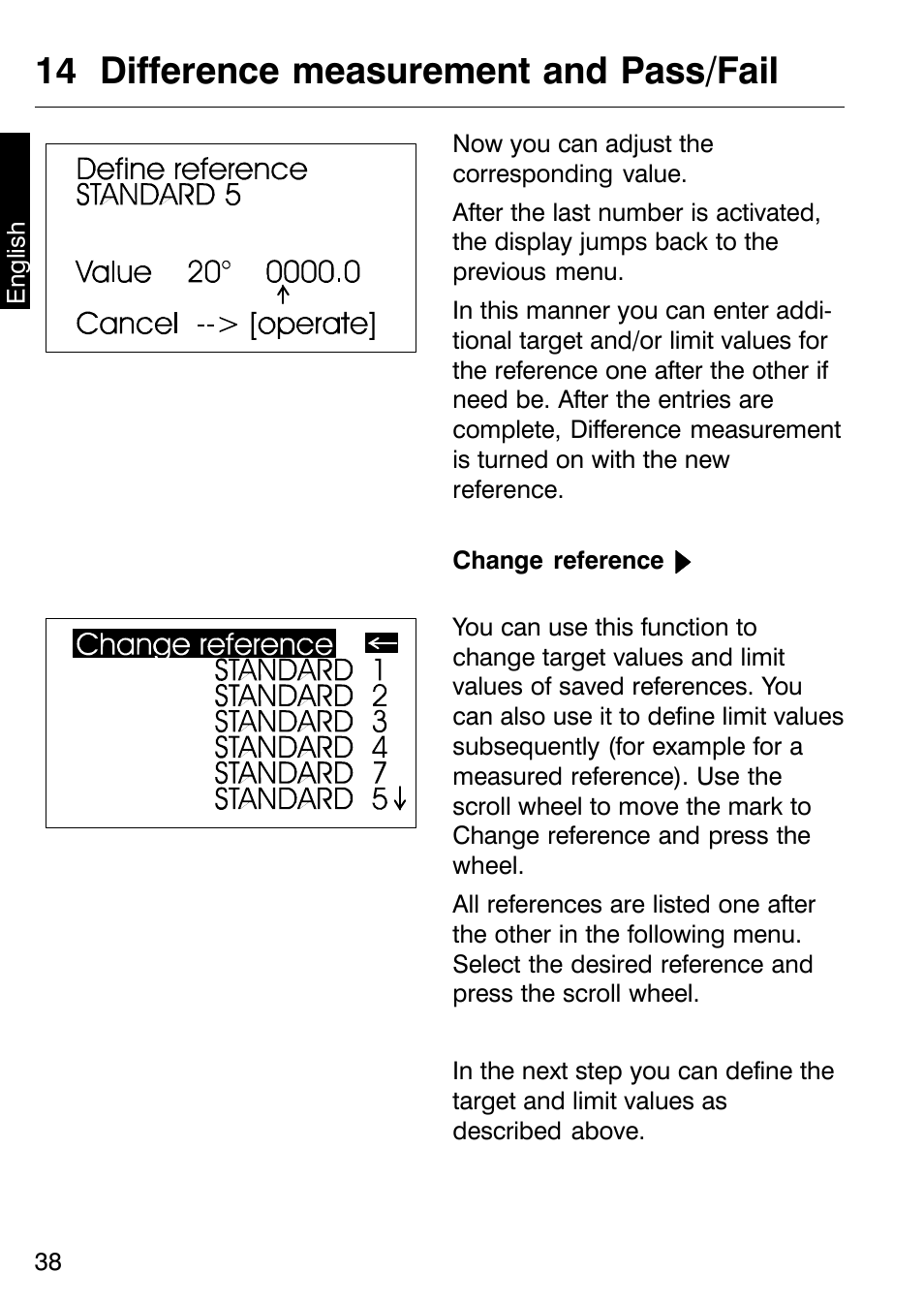 14 difference measurement and pass/fail | ALTANA Micro-TRI-Gloss μ User Manual | Page 39 / 174