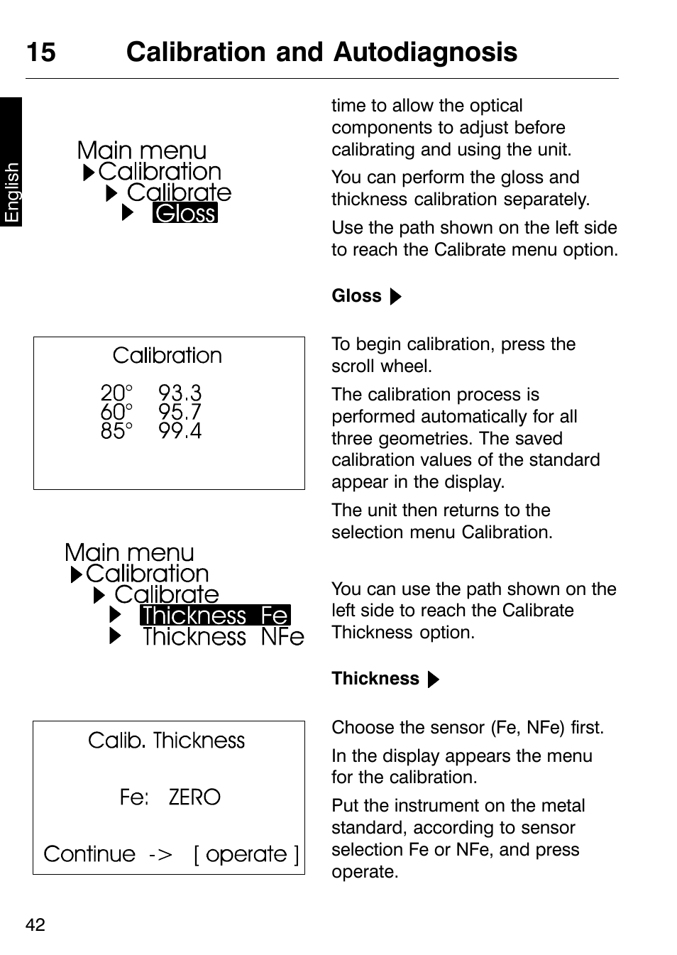 15 calibration and autodiagnosis | ALTANA Micro-TRI-Gloss μ User Manual | Page 43 / 174
