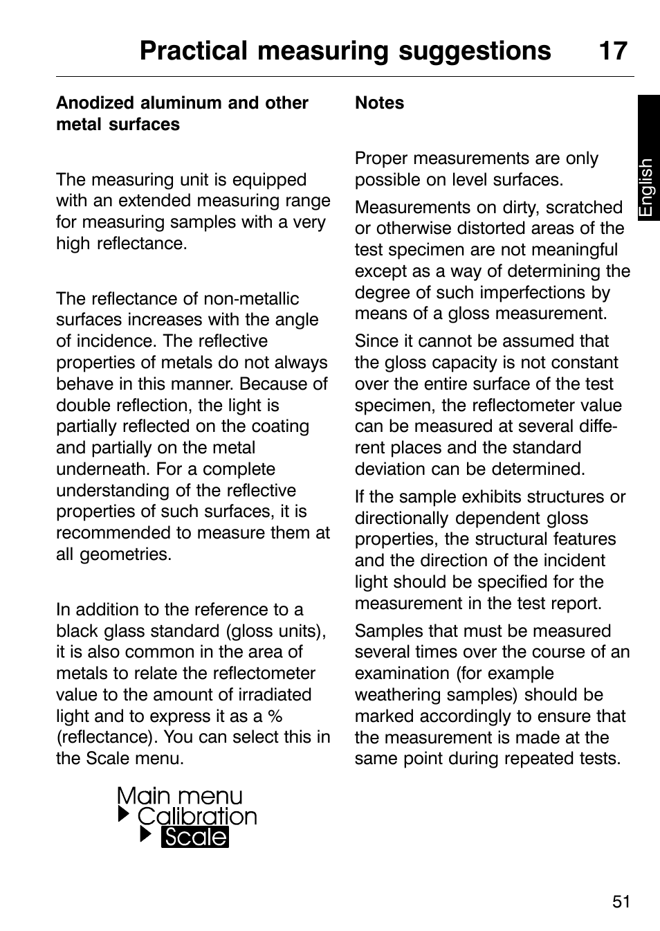 Practical measuring suggestions 17 | ALTANA Micro-TRI-Gloss μ User Manual | Page 52 / 174