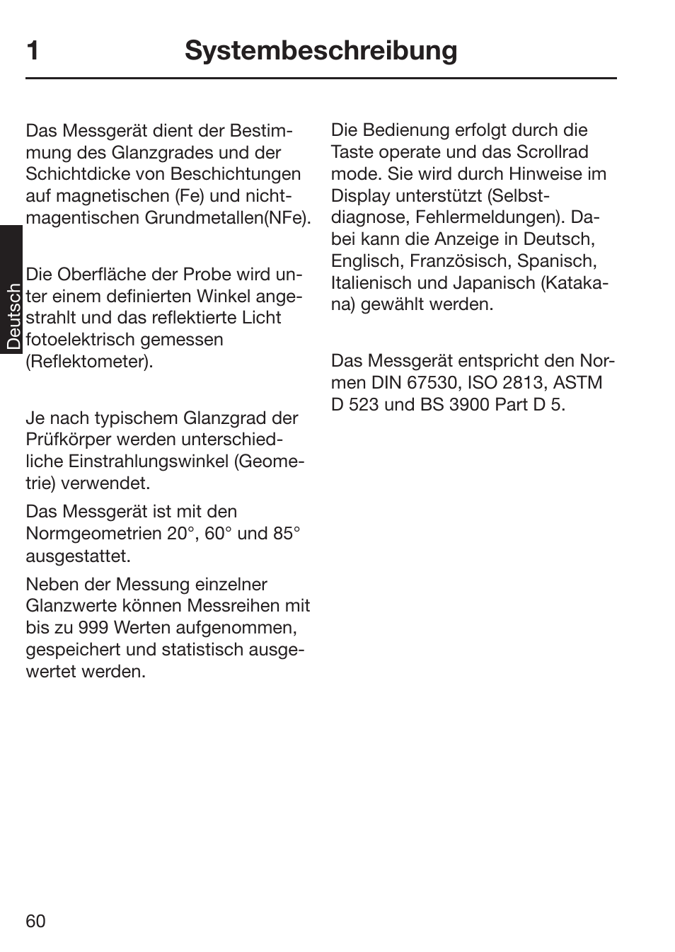 3ystembeschreibung | ALTANA Micro-TRI-Gloss μ User Manual | Page 61 / 174