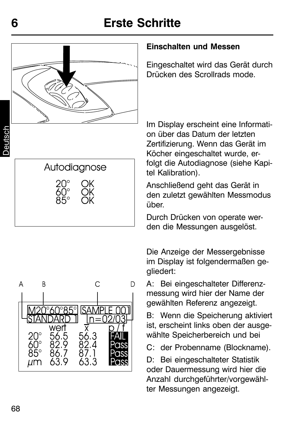 6erste schritte | ALTANA Micro-TRI-Gloss μ User Manual | Page 69 / 174