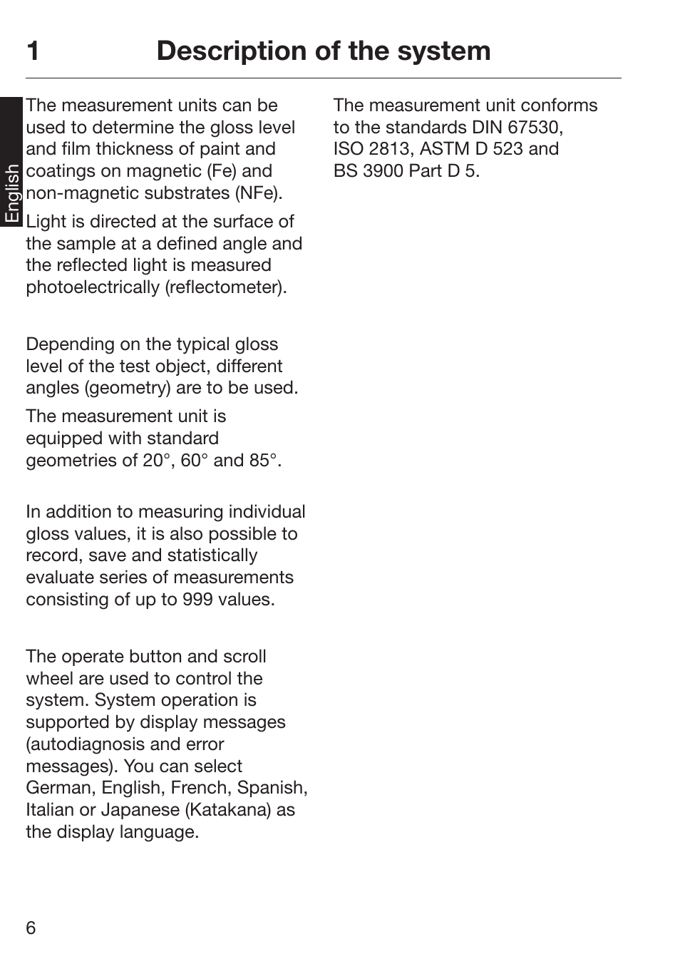 Escription¬of¬the¬system | ALTANA Micro-TRI-Gloss μ User Manual | Page 7 / 174