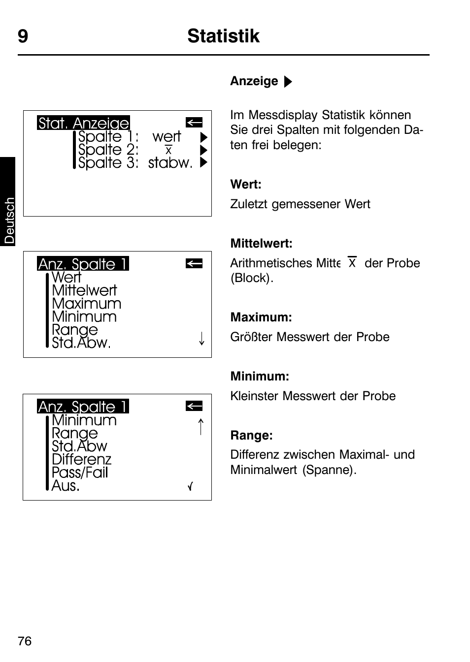9statistik | ALTANA Micro-TRI-Gloss μ User Manual | Page 77 / 174