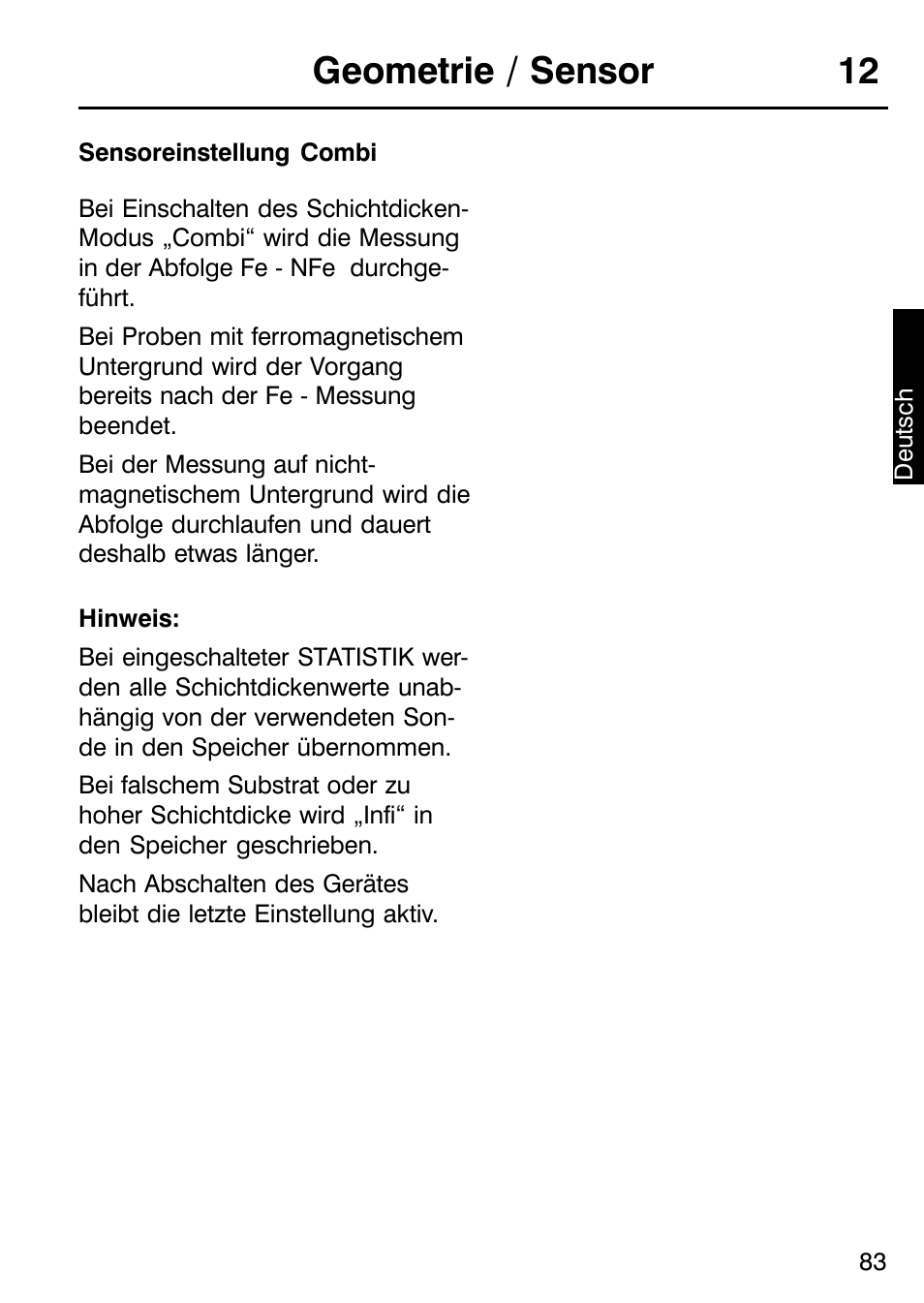 Geometrie / sensor 12 | ALTANA Micro-TRI-Gloss μ User Manual | Page 84 / 174