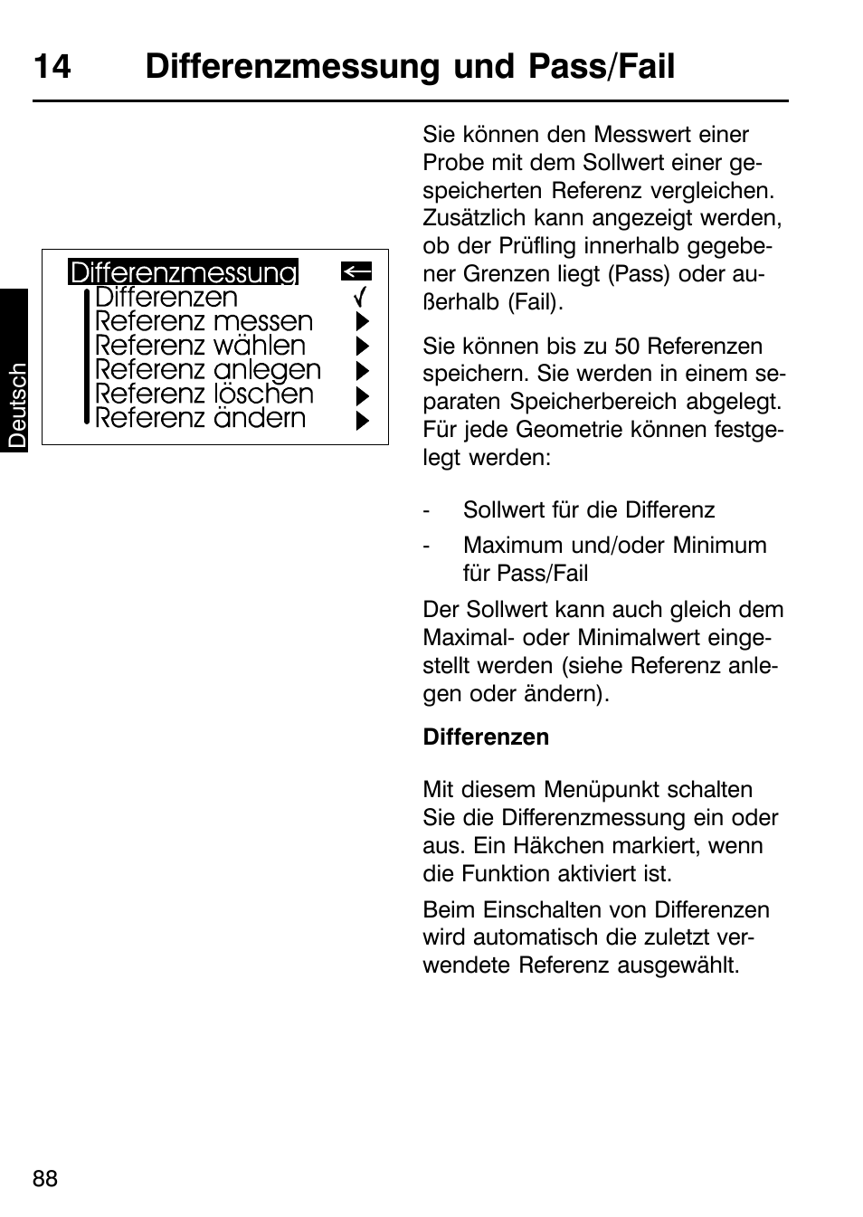 14 differenzmessung und pass/fail | ALTANA Micro-TRI-Gloss μ User Manual | Page 89 / 174