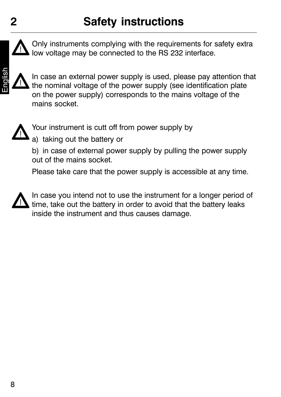 2safety instructions | ALTANA Micro-TRI-Gloss μ User Manual | Page 9 / 174