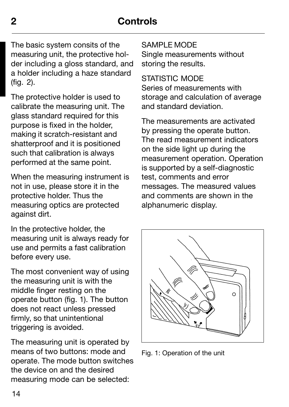2controls | ALTANA Micro-Haze Plus User Manual | Page 15 / 116