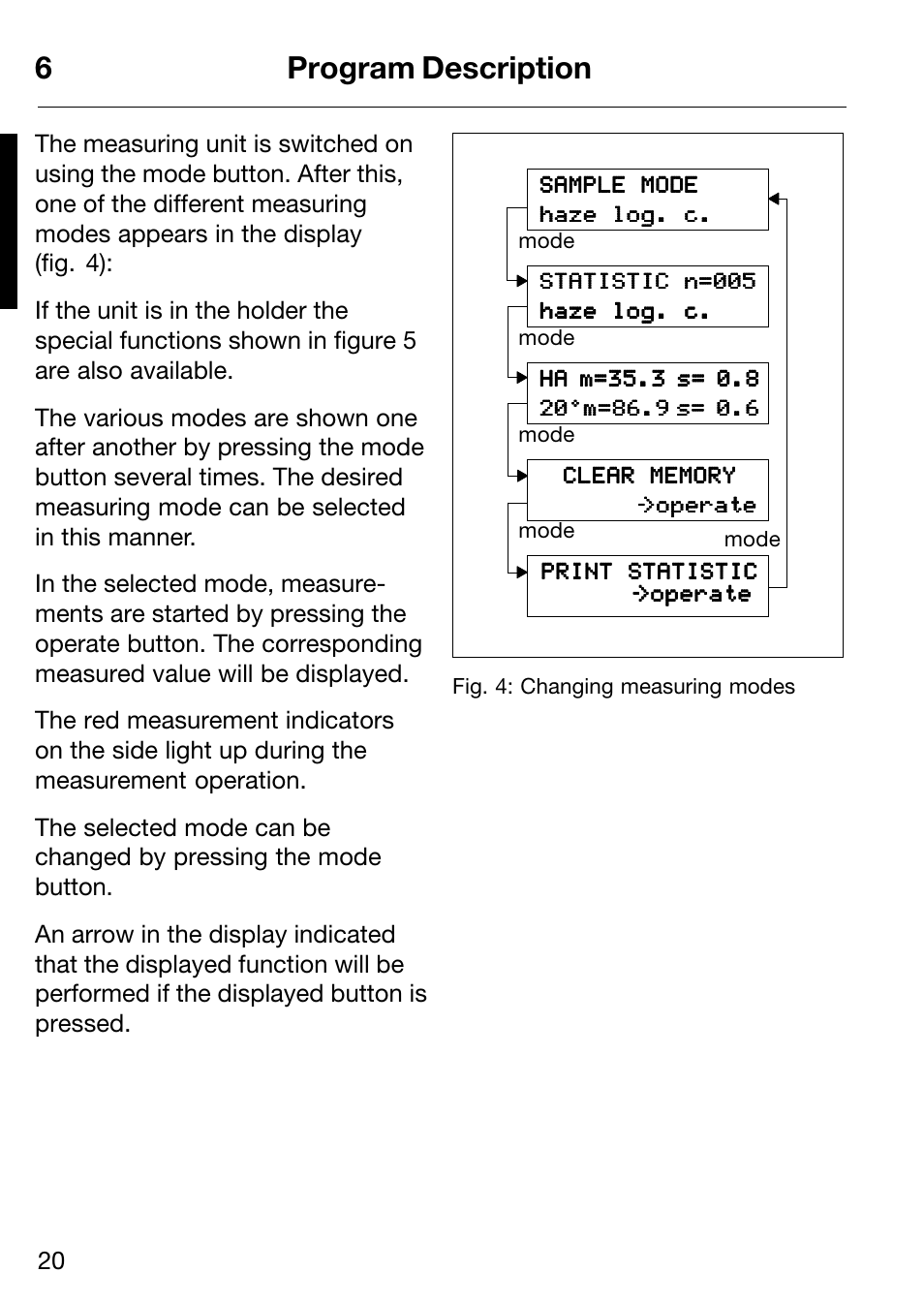 6program description | ALTANA Micro-Haze Plus User Manual | Page 21 / 116