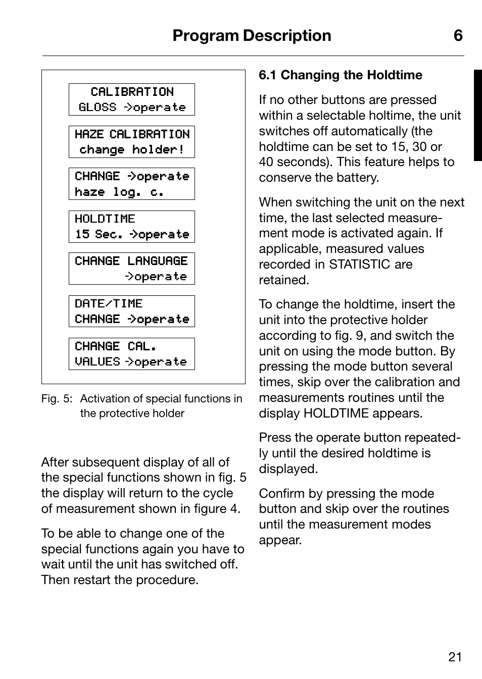 Program description 6 | ALTANA Micro-Haze Plus User Manual | Page 22 / 116
