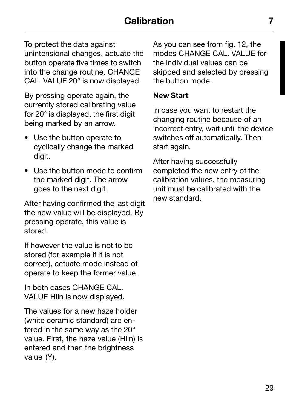 Calibration 7 | ALTANA Micro-Haze Plus User Manual | Page 30 / 116