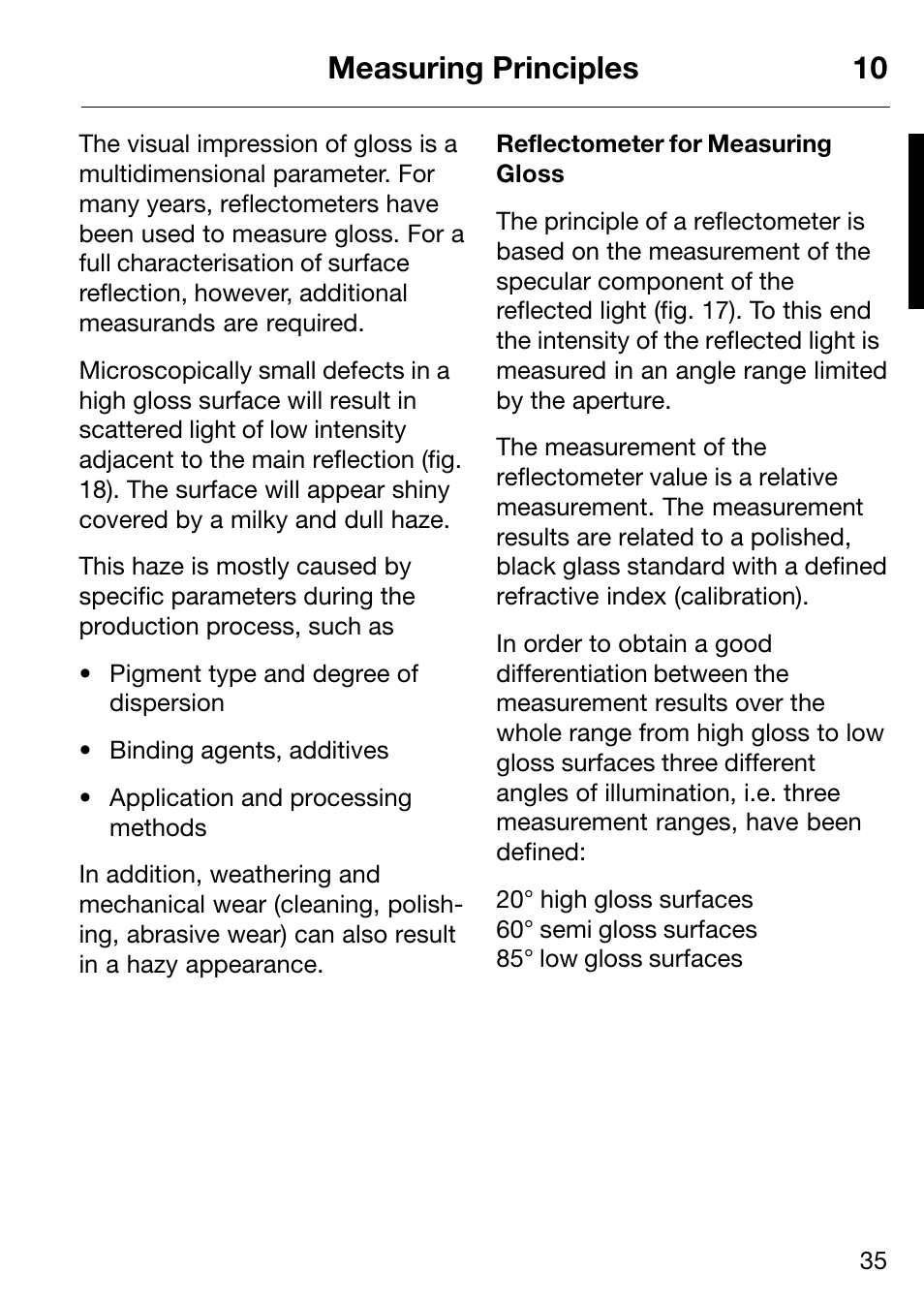 Measuring principles 10 | ALTANA Micro-Haze Plus User Manual | Page 36 / 116