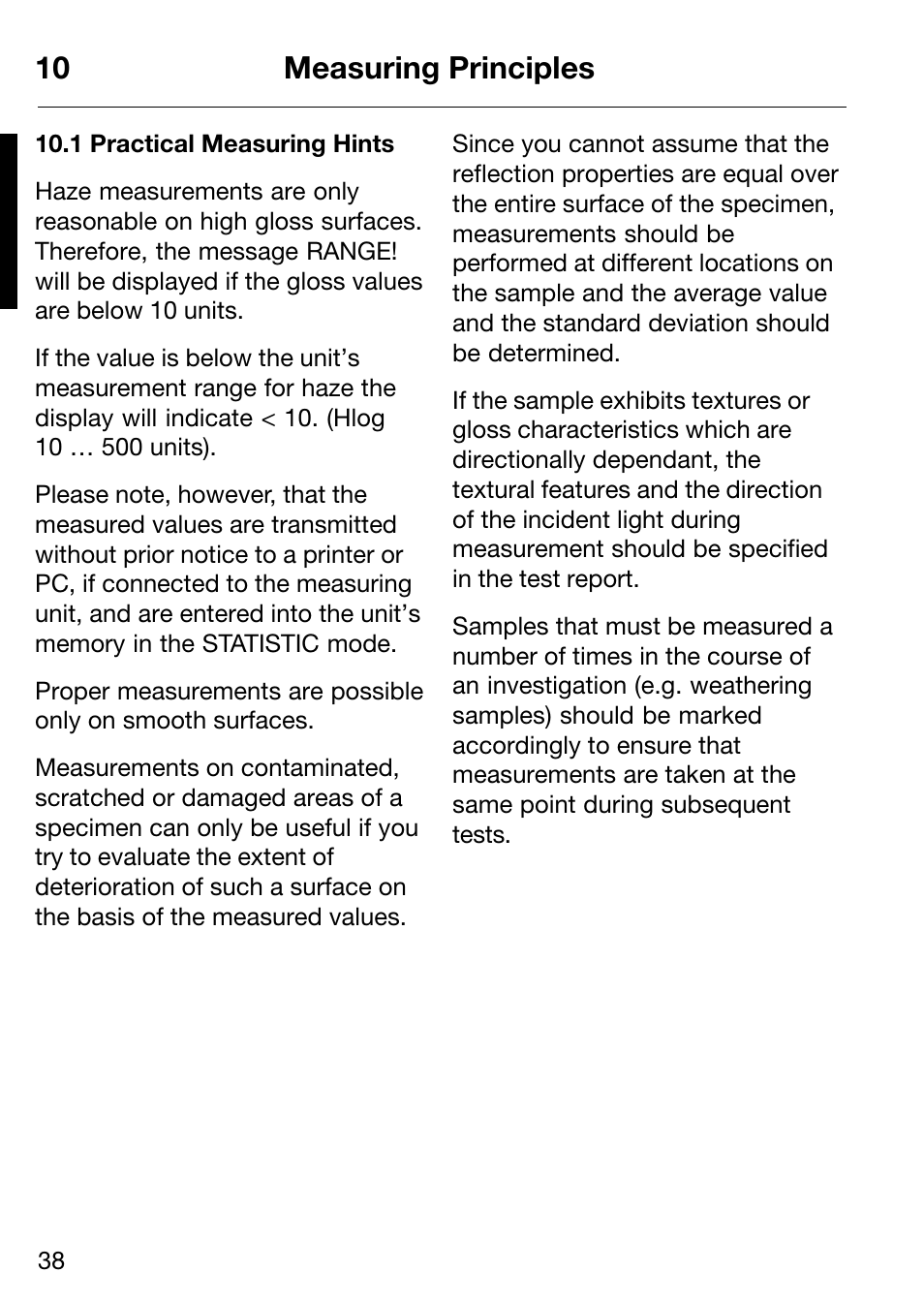 10 measuring principles | ALTANA Micro-Haze Plus User Manual | Page 39 / 116