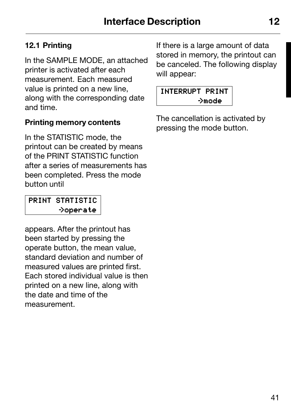 Interface description 12 | ALTANA Micro-Haze Plus User Manual | Page 42 / 116