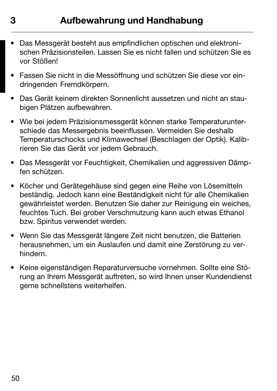3aufbewahrung und handhabung | ALTANA Micro-Haze Plus User Manual | Page 51 / 116