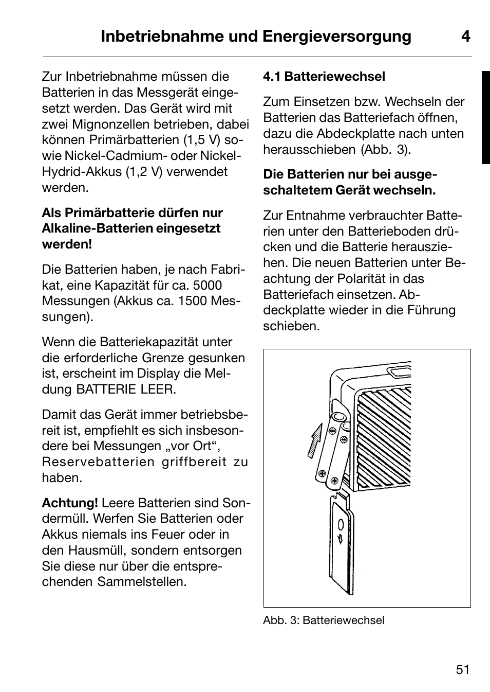 Inbetriebnahme und energieversorgung 4 | ALTANA Micro-Haze Plus User Manual | Page 52 / 116