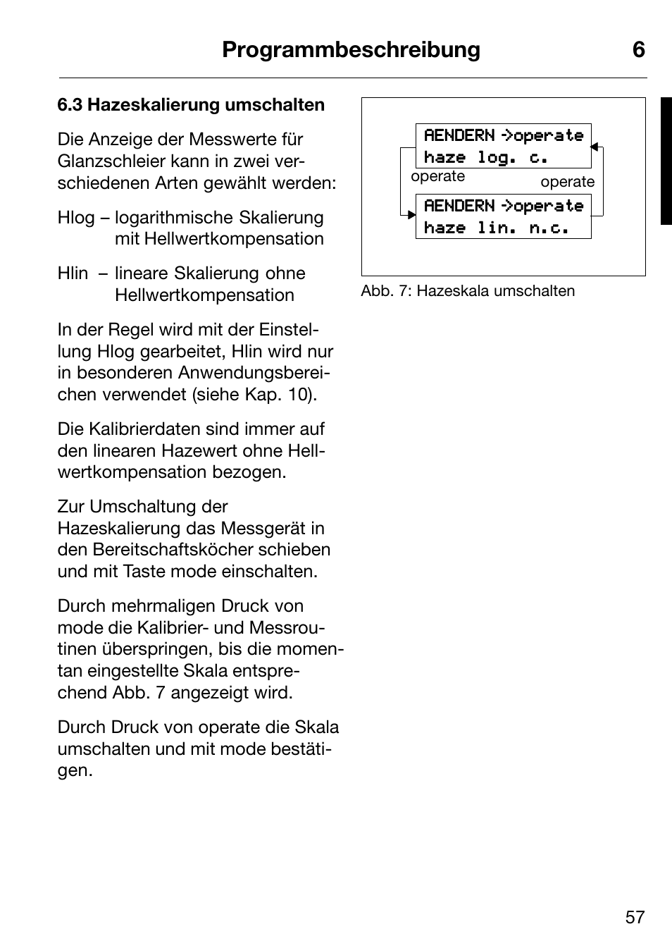 Programmbeschreibung 6 | ALTANA Micro-Haze Plus User Manual | Page 58 / 116