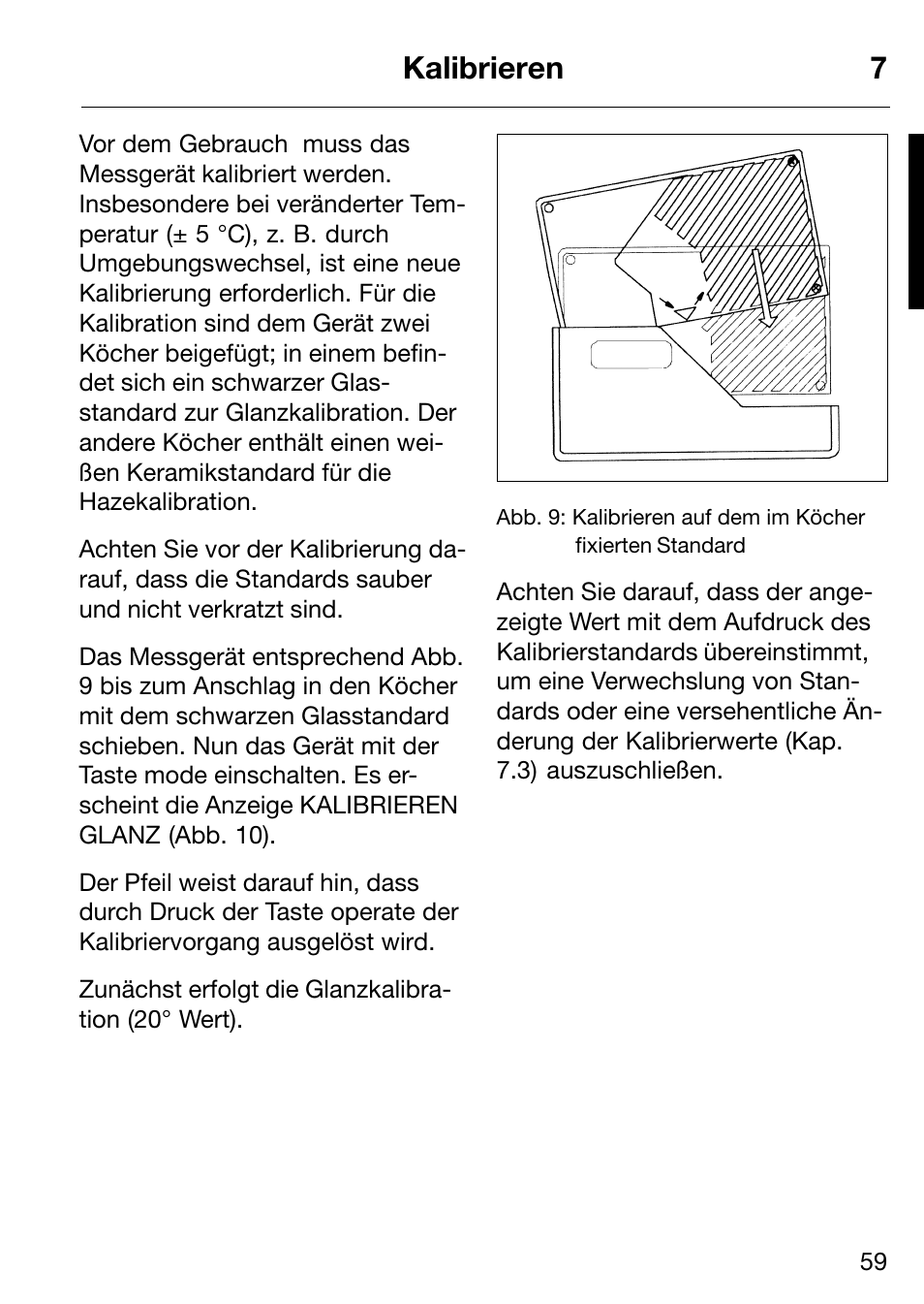 Kalibrieren 7 | ALTANA Micro-Haze Plus User Manual | Page 60 / 116