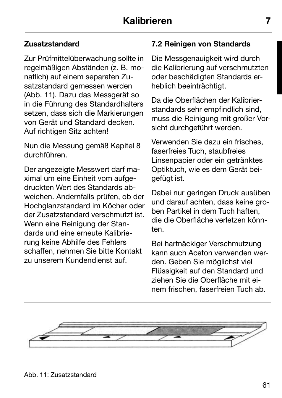 Kalibrieren 7 | ALTANA Micro-Haze Plus User Manual | Page 62 / 116