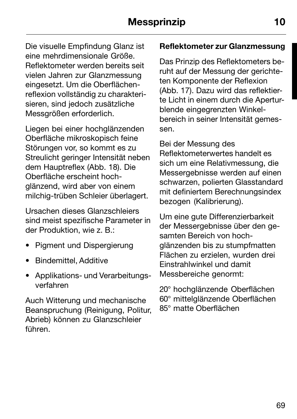 Messprinzip 10 | ALTANA Micro-Haze Plus User Manual | Page 70 / 116