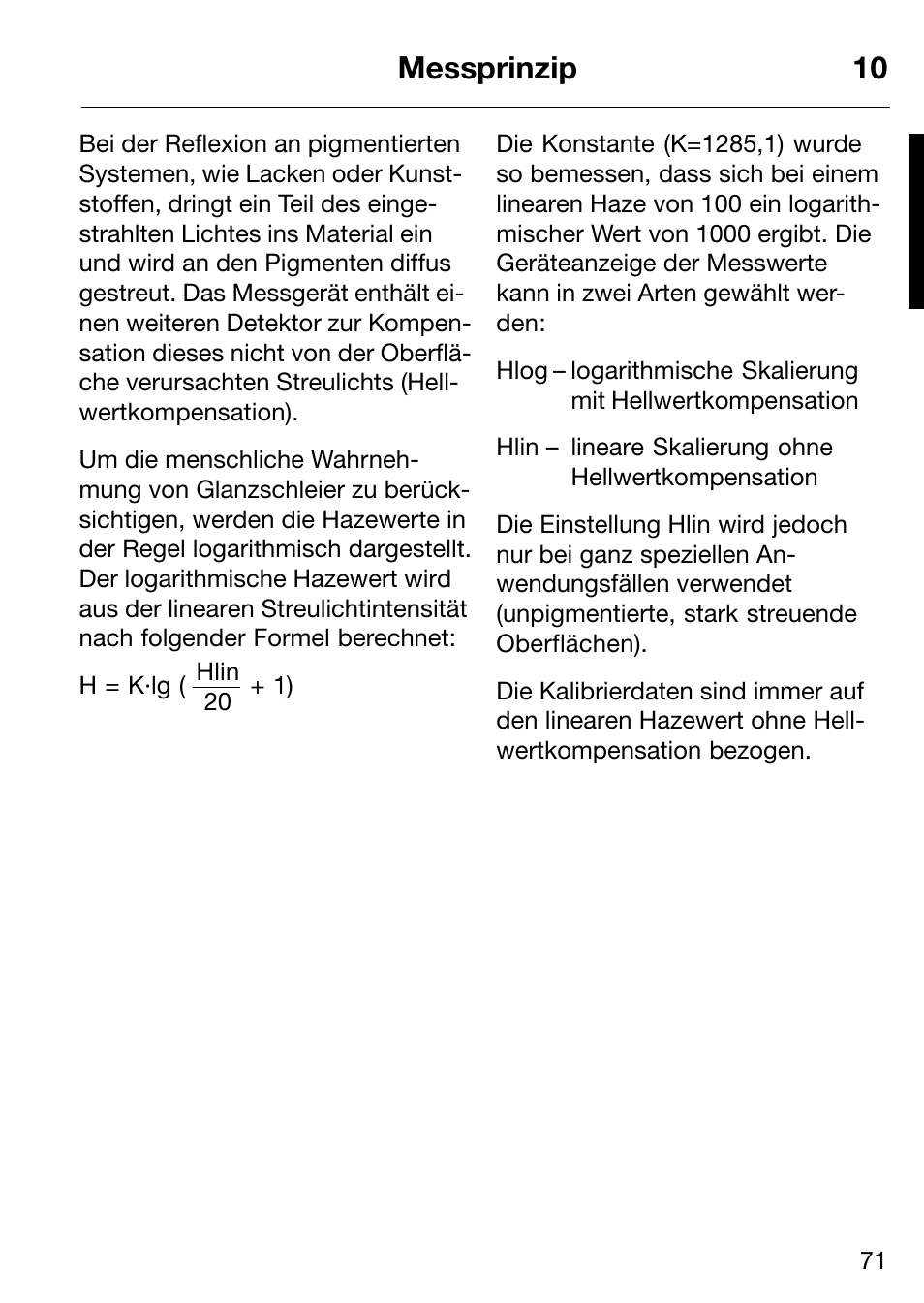 Messprinzip 10 | ALTANA Micro-Haze Plus User Manual | Page 72 / 116
