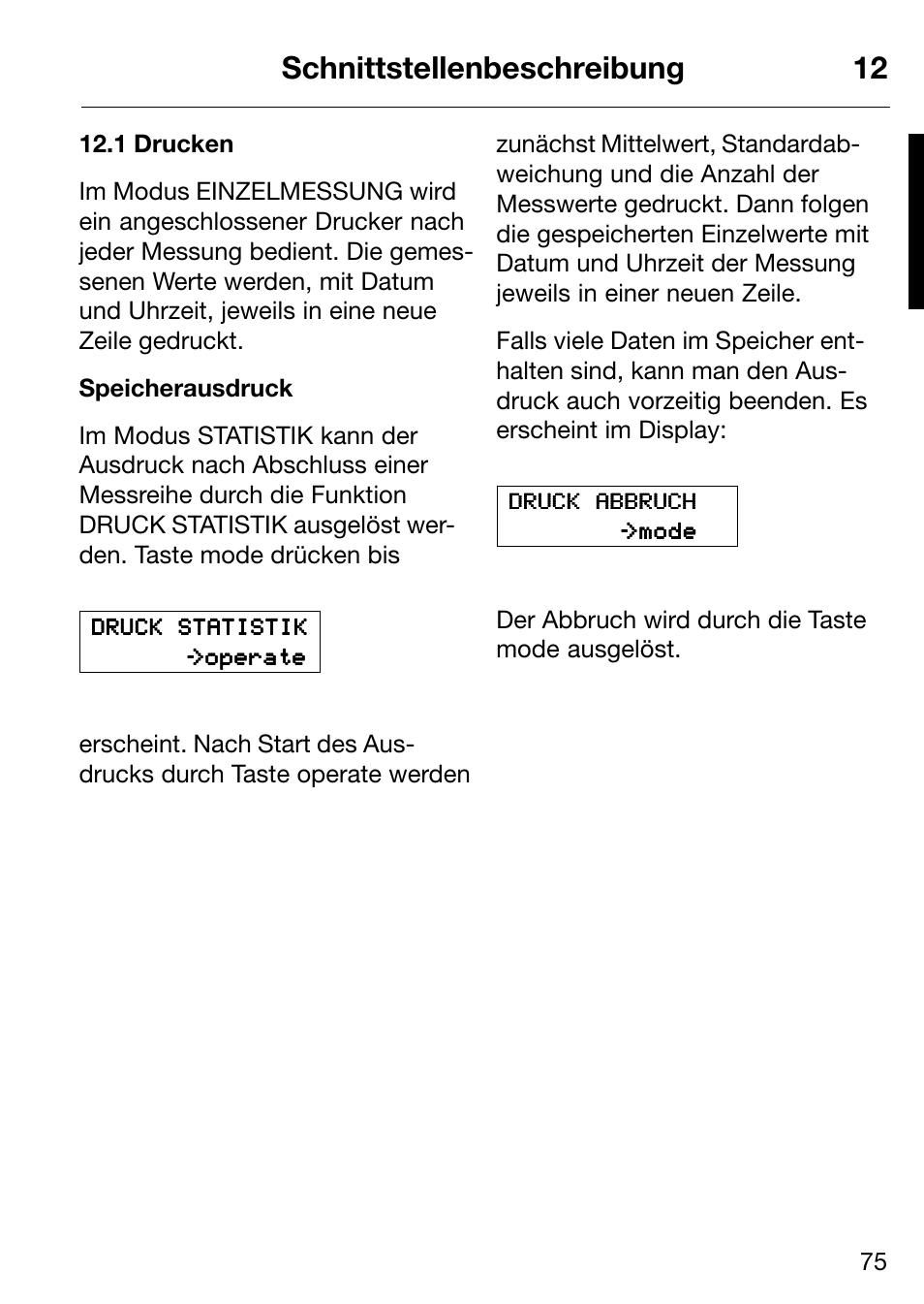 Schnittstellenbeschreibung 12 | ALTANA Micro-Haze Plus User Manual | Page 76 / 116