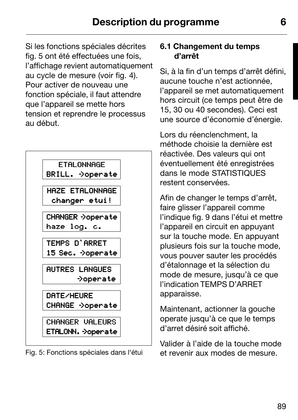 Description du programme 6 | ALTANA Micro-Haze Plus User Manual | Page 90 / 116