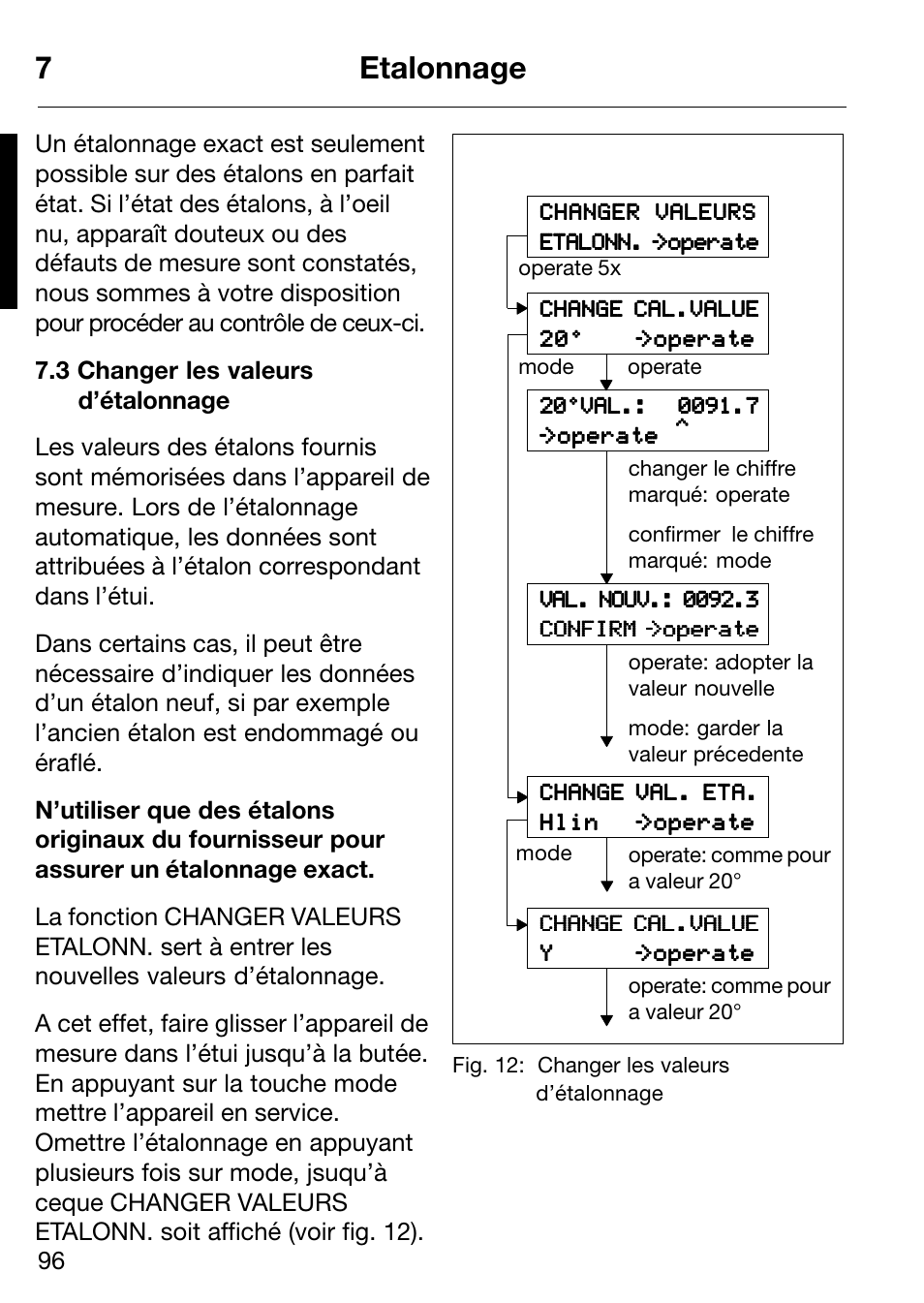 7etalonnage | ALTANA Micro-Haze Plus User Manual | Page 97 / 116