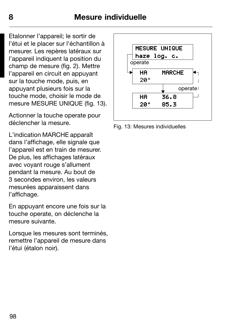 8mesure individuelle | ALTANA Micro-Haze Plus User Manual | Page 99 / 116