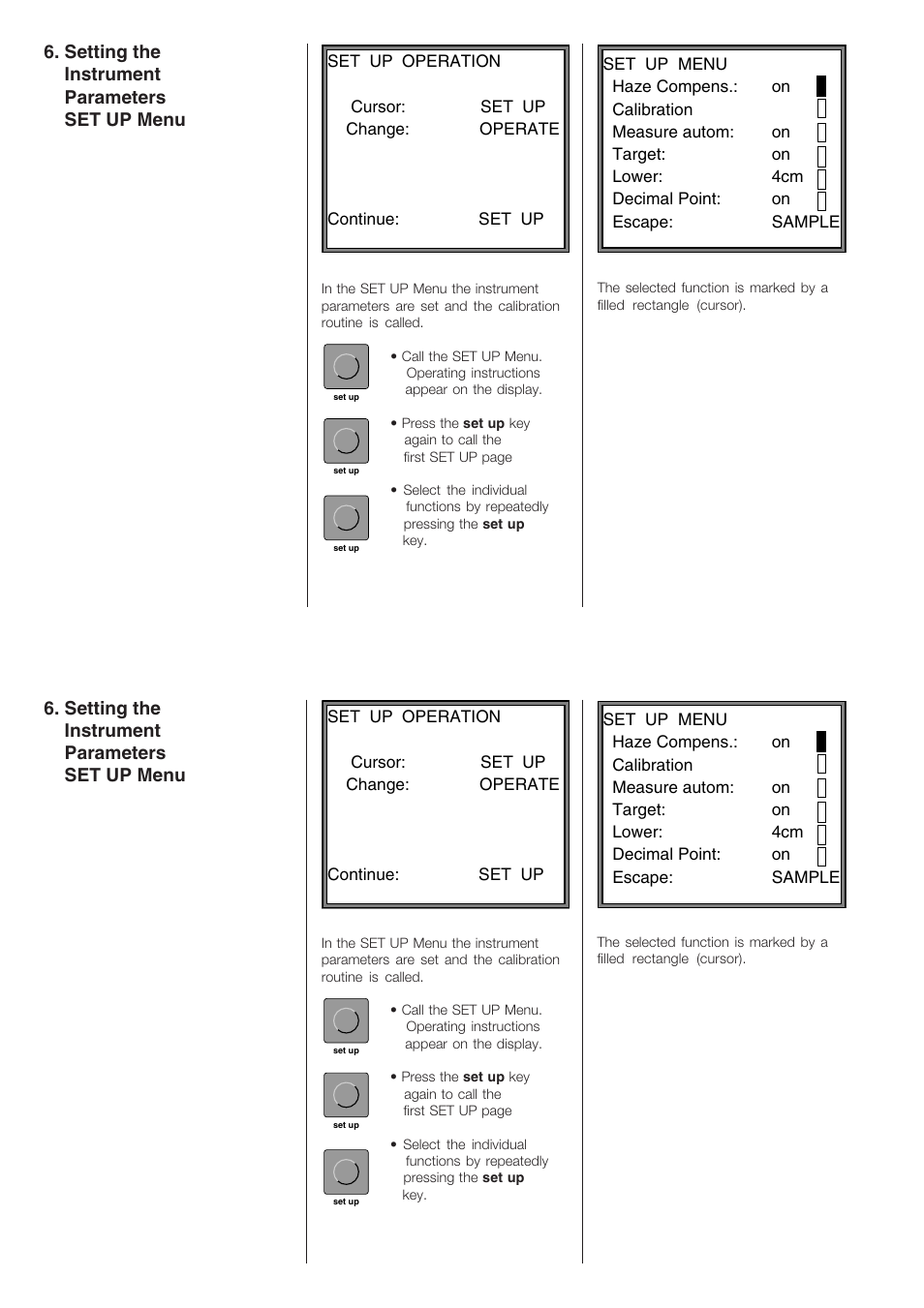 Setting the instrument parameters set up menu | ALTANA Haze-Gloss Manual User Manual | Page 17 / 128