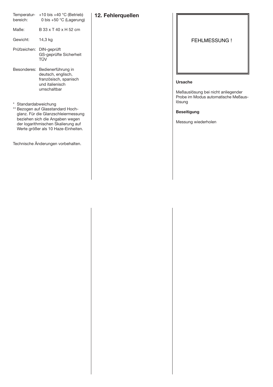 Fehlerquellen | ALTANA Haze-Gloss Manual User Manual | Page 61 / 128