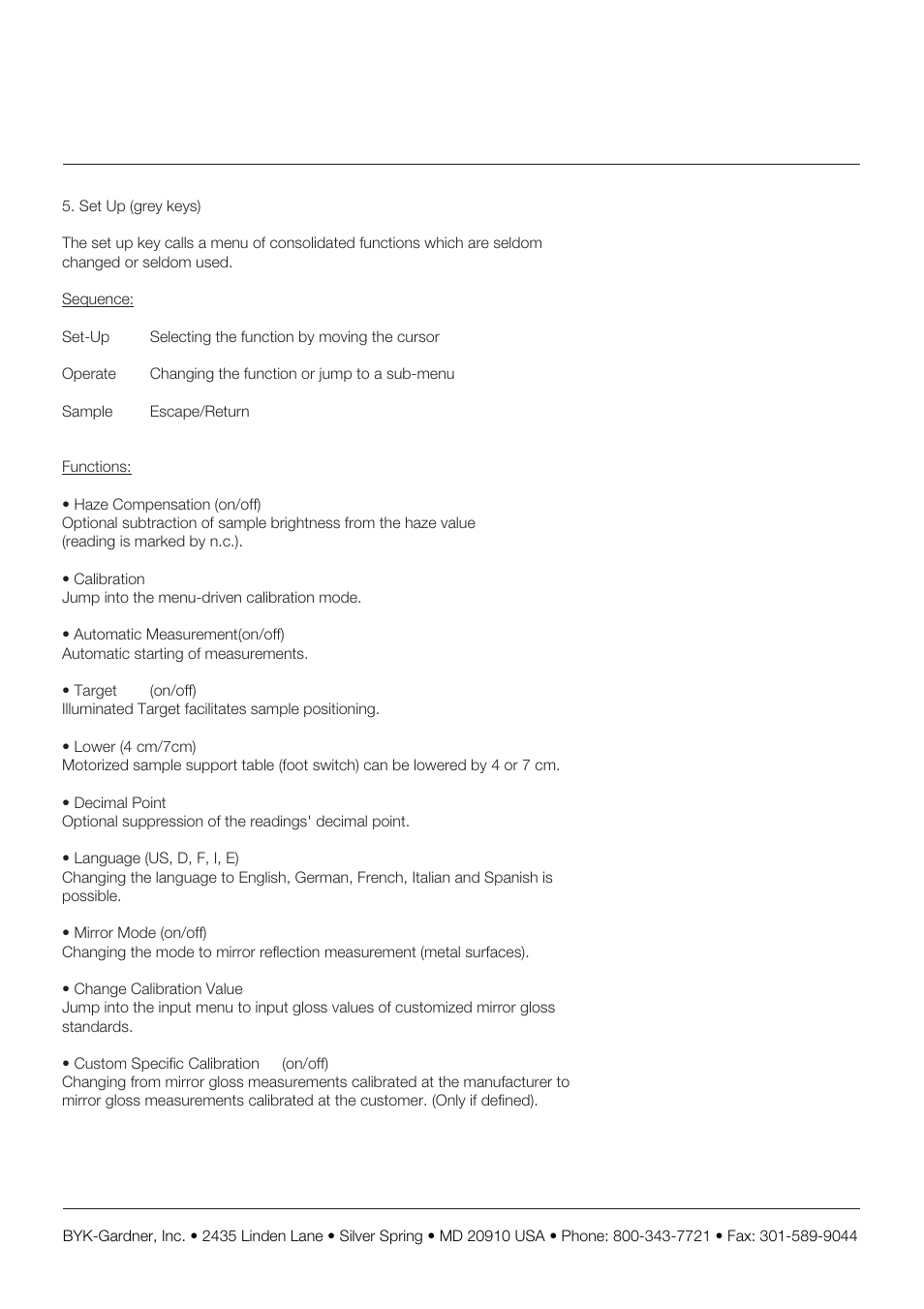 Gardner | ALTANA Haze-Gloss Short Operating Instructions User Manual | Page 2 / 2
