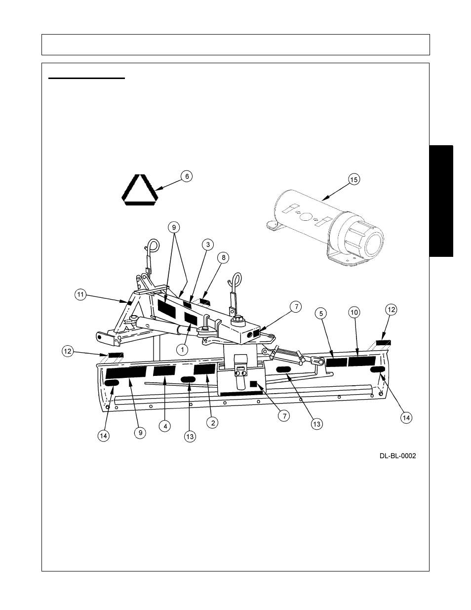 Decal location, Decal location -9, Safety | Bush Hog 300 User Manual | Page 13 / 62