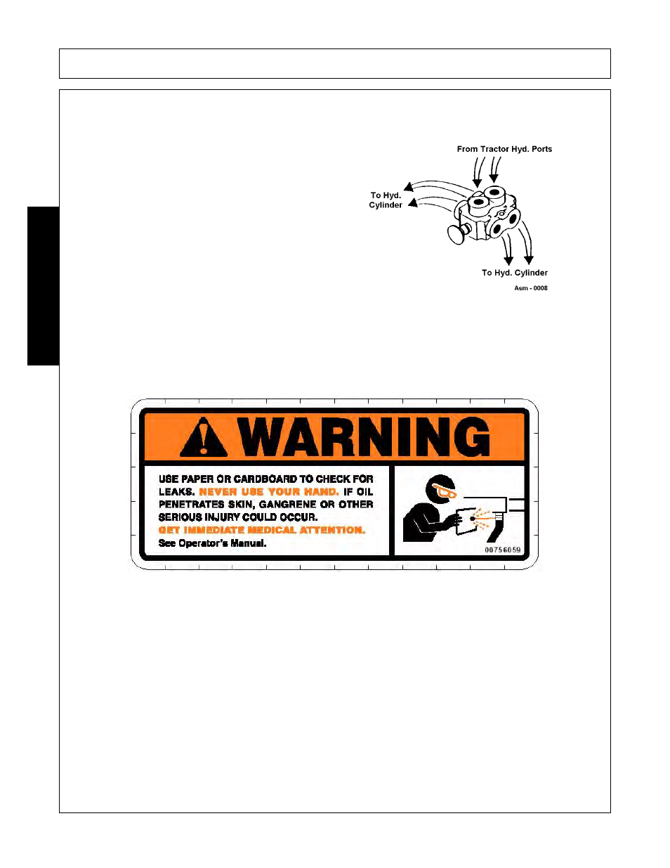 Selector valve (accessory equipment), Selector valve (accessory equipment) -6, Assembly | Assembl y | Bush Hog 300 User Manual | Page 30 / 62