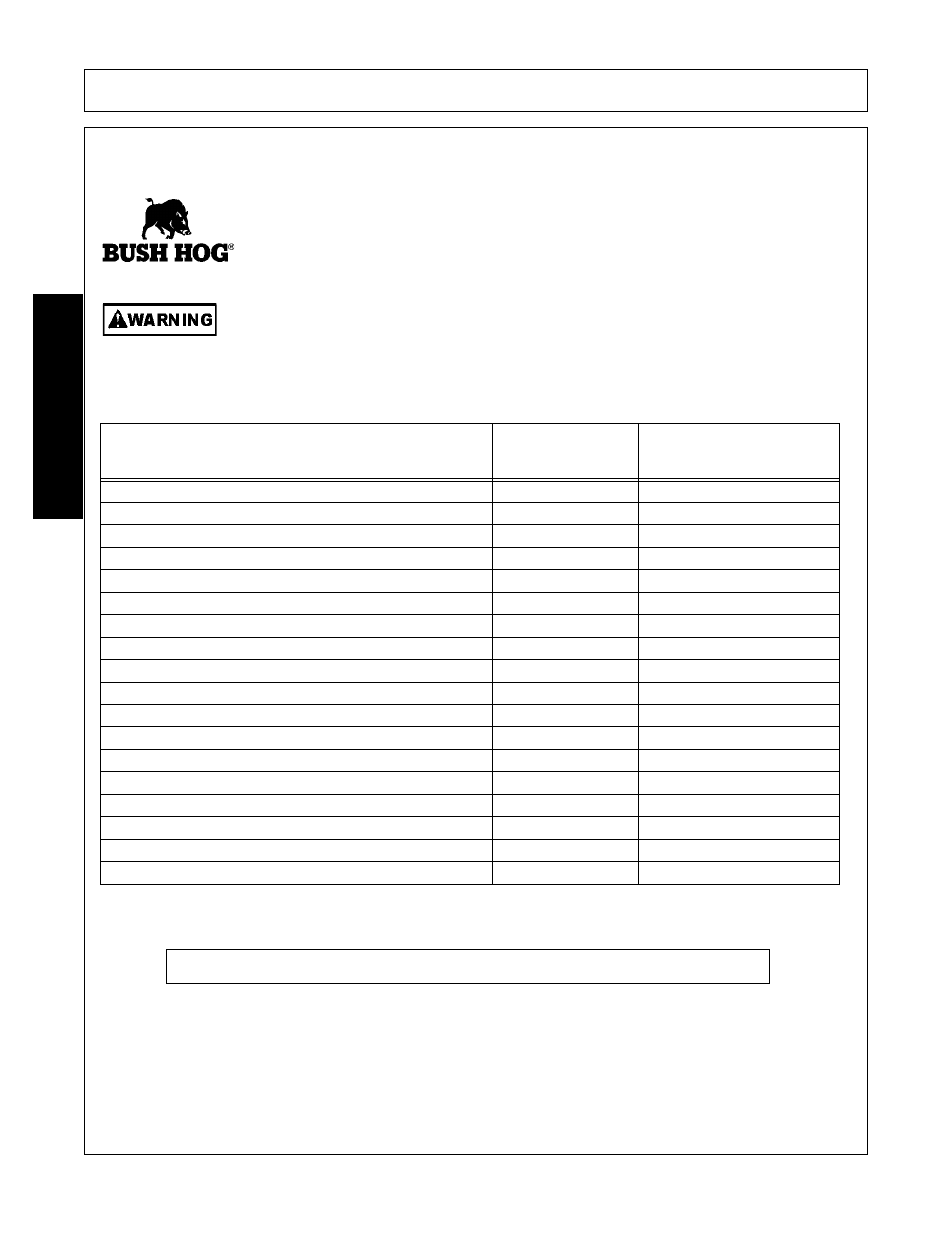 Operation, Opera t ion, Blade & box blade pre-operation inspection | Do not operate an unsafe tractor or implement | Bush Hog 300 User Manual | Page 42 / 62