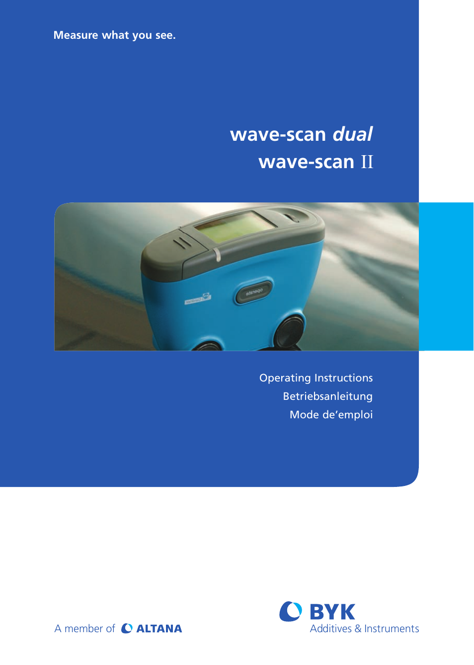 ALTANA Wave-Scan II User Manual | 188 pages