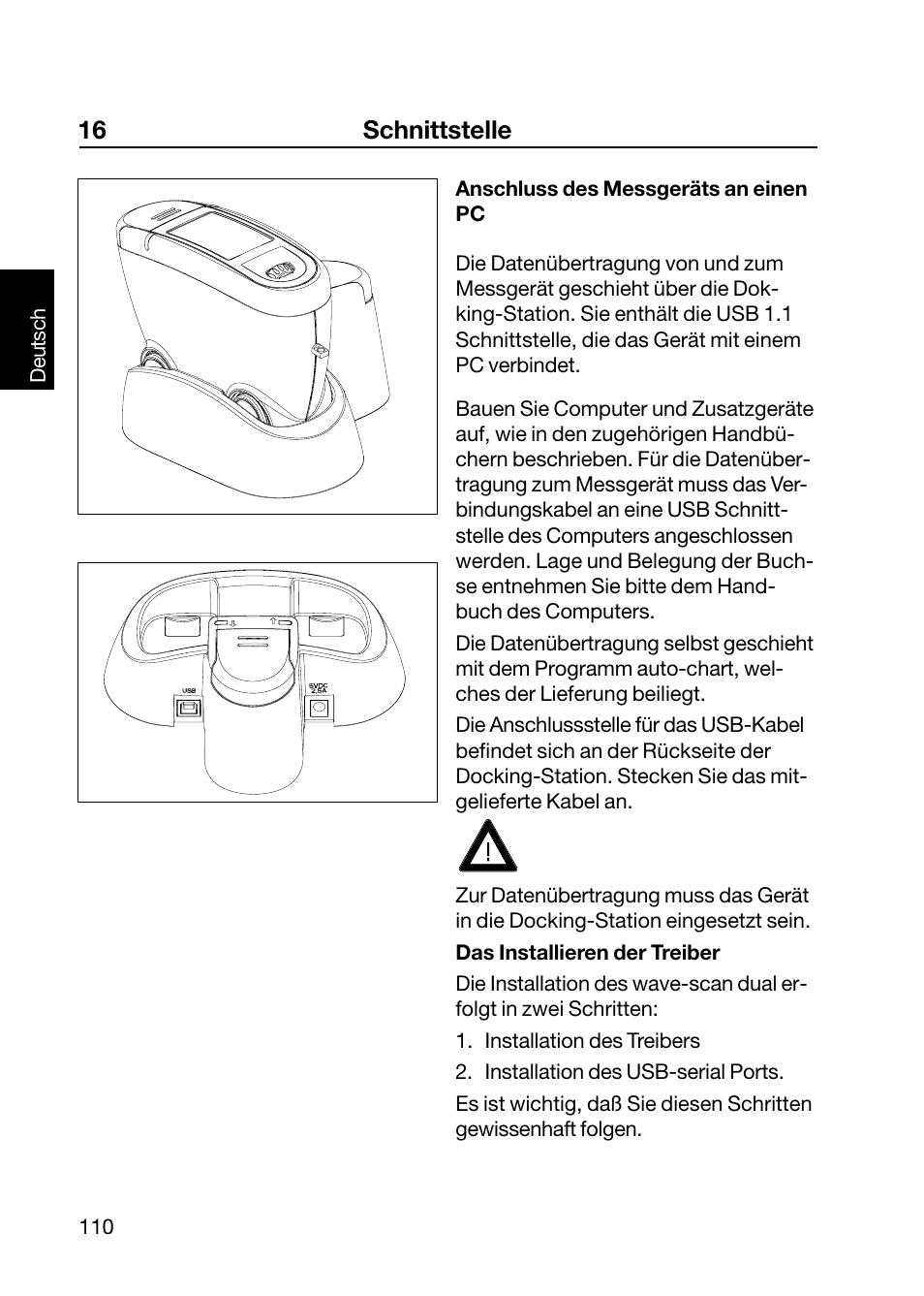 16 schnittstelle | ALTANA Wave-Scan II User Manual | Page 111 / 188