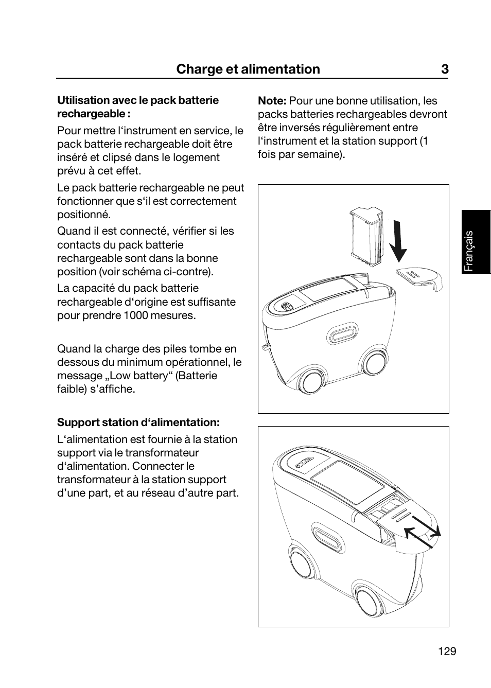 Charge et alimentation 3 | ALTANA Wave-Scan II User Manual | Page 130 / 188